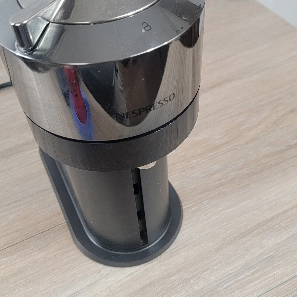 Nespresso Vertuo Next Deluxe Chrome Coffee and Espresso Maker Black GCV1